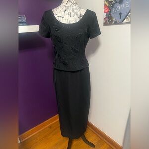 Talbots Petite Short Sleeve Maxi Dress